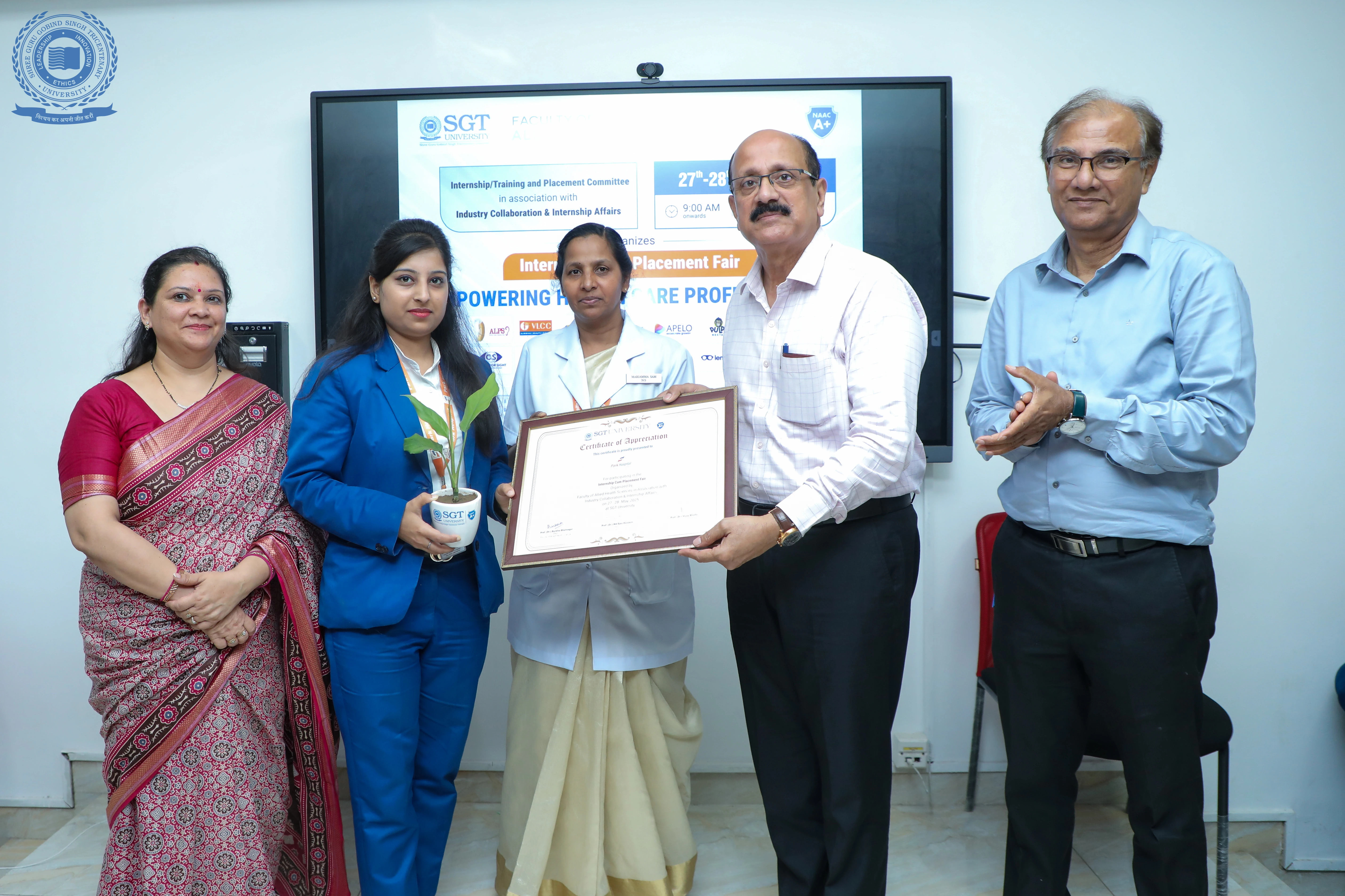 SGT University’s Internship Cum Placement Fair 2025 Empowers Future Healthcare Professionals