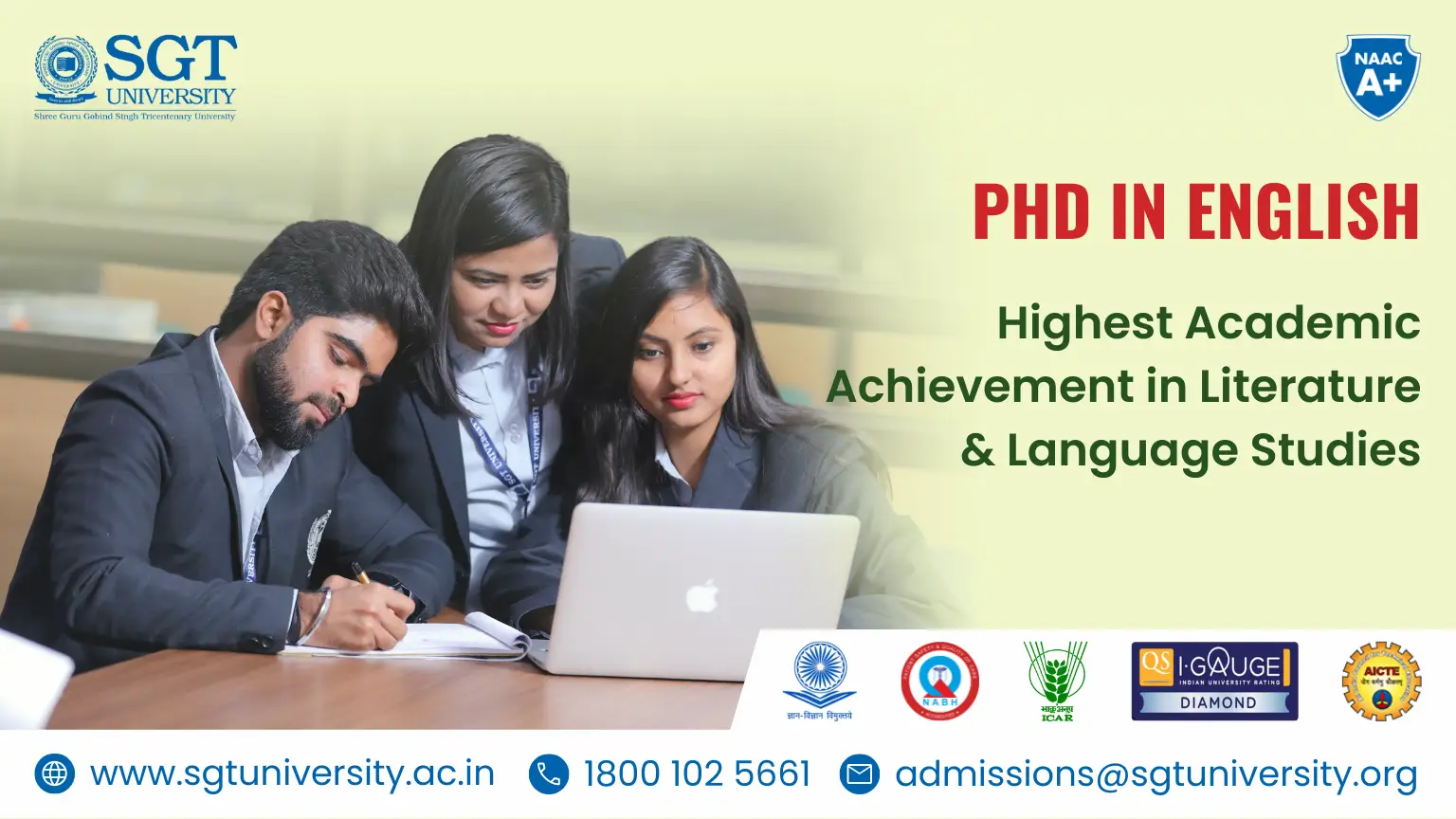 PhD in English: Highest Academic Achievement in Literature & Language Studies