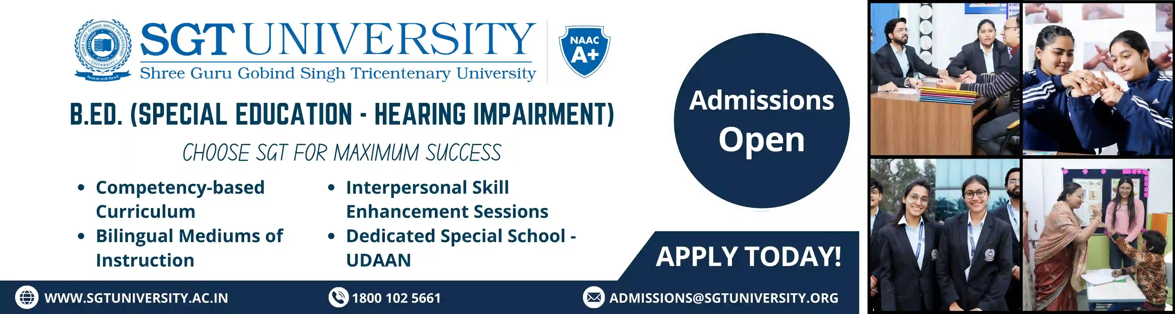 B. Ed. (Special Education - Hearing Impairment)