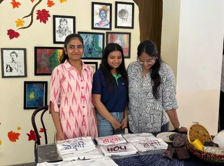 Holi Celebrations through Block Printing