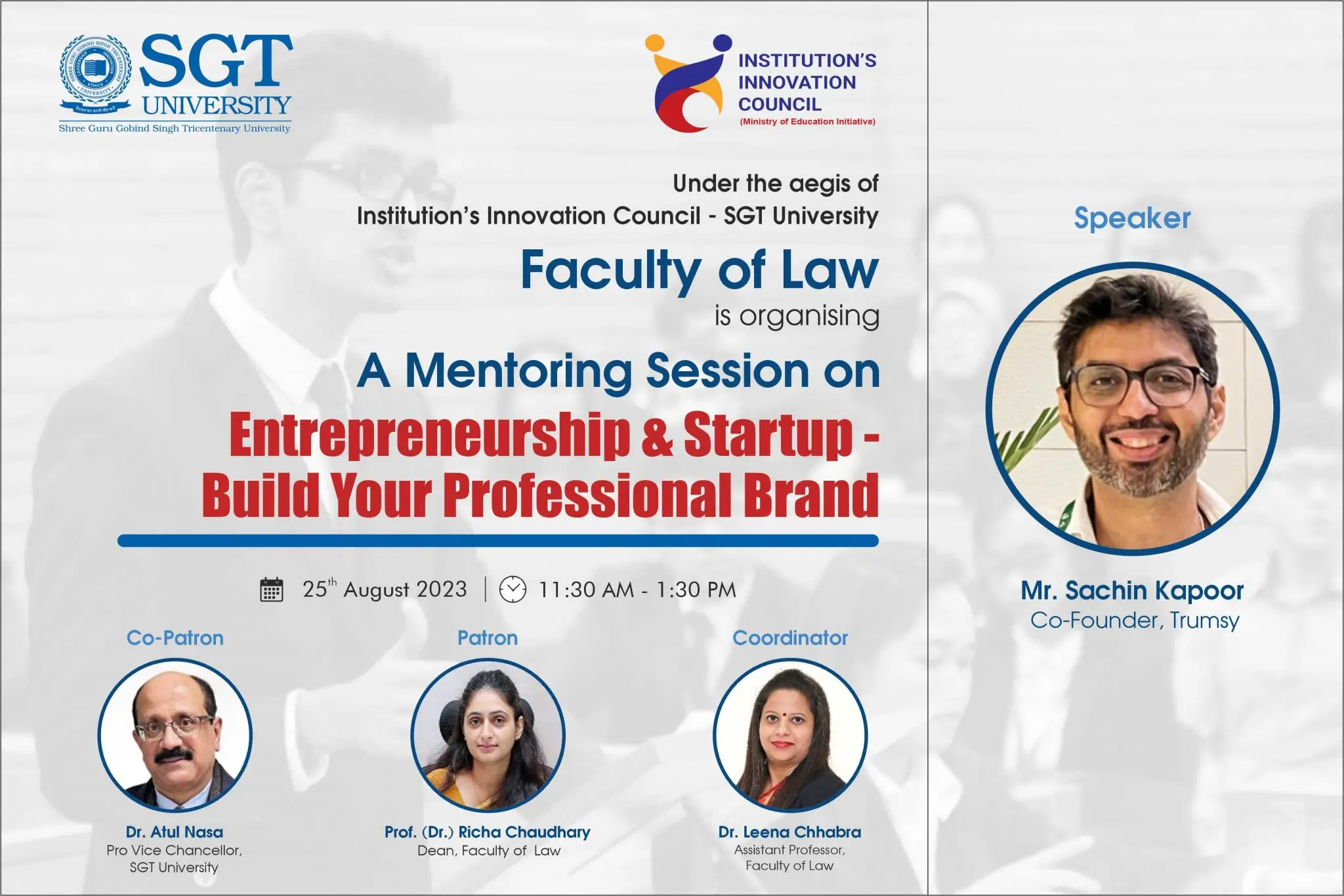Mentoring Session on Entrepreneurship
