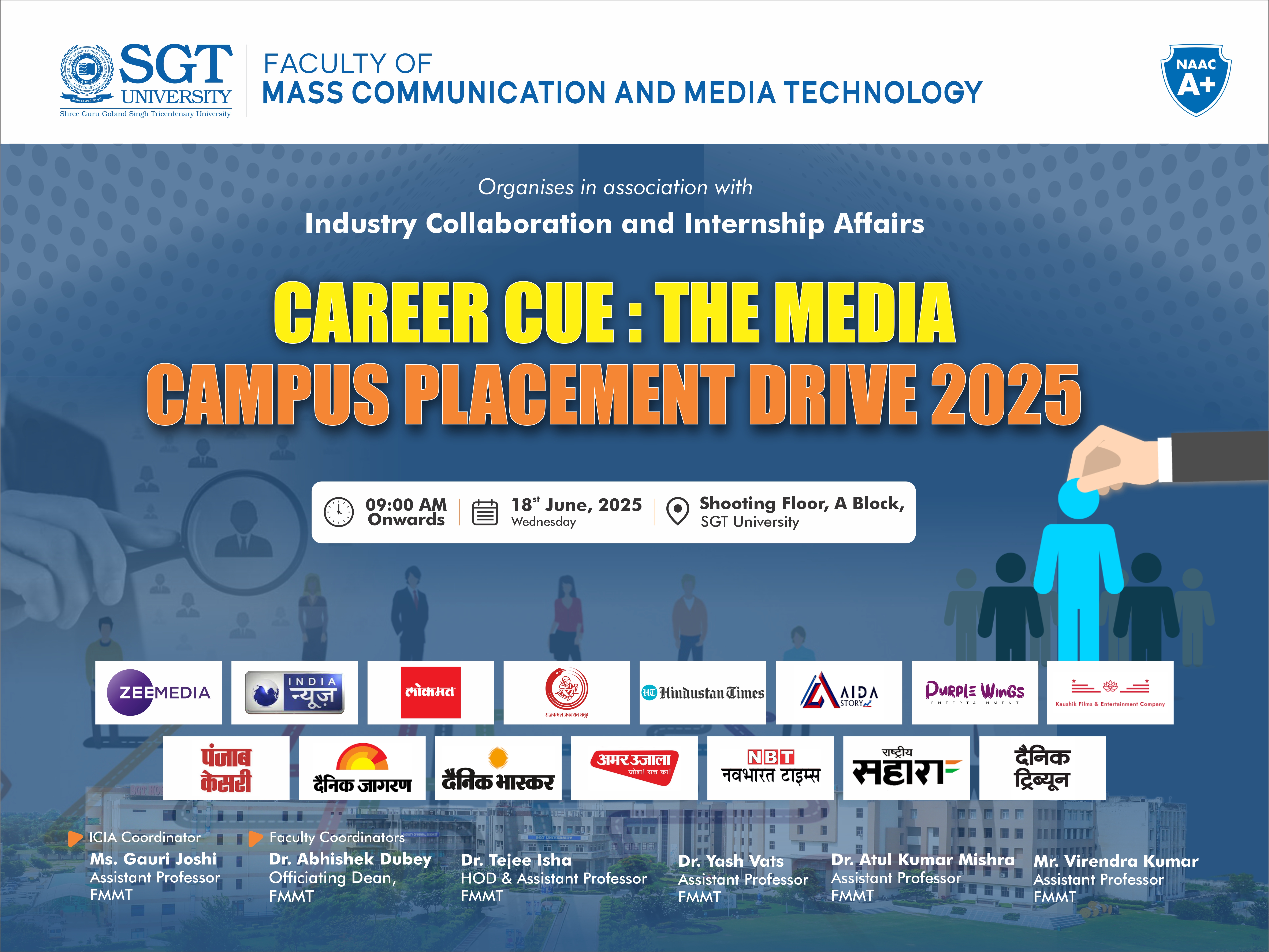 Career Cue: The Media – Campus Placement Drive 2025