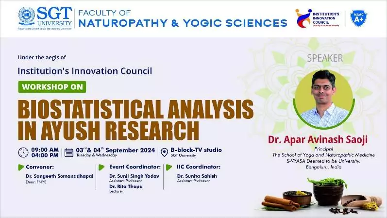 Biostatistical Analysis in AYUSH Research